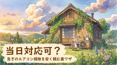 当日対応可？急ぎのエアコン掃除を安く頼む裏ワザ