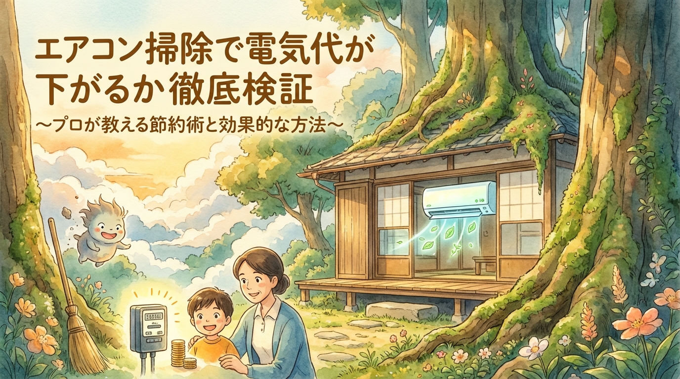 エアコン掃除で電気代が下がるか徹底検証