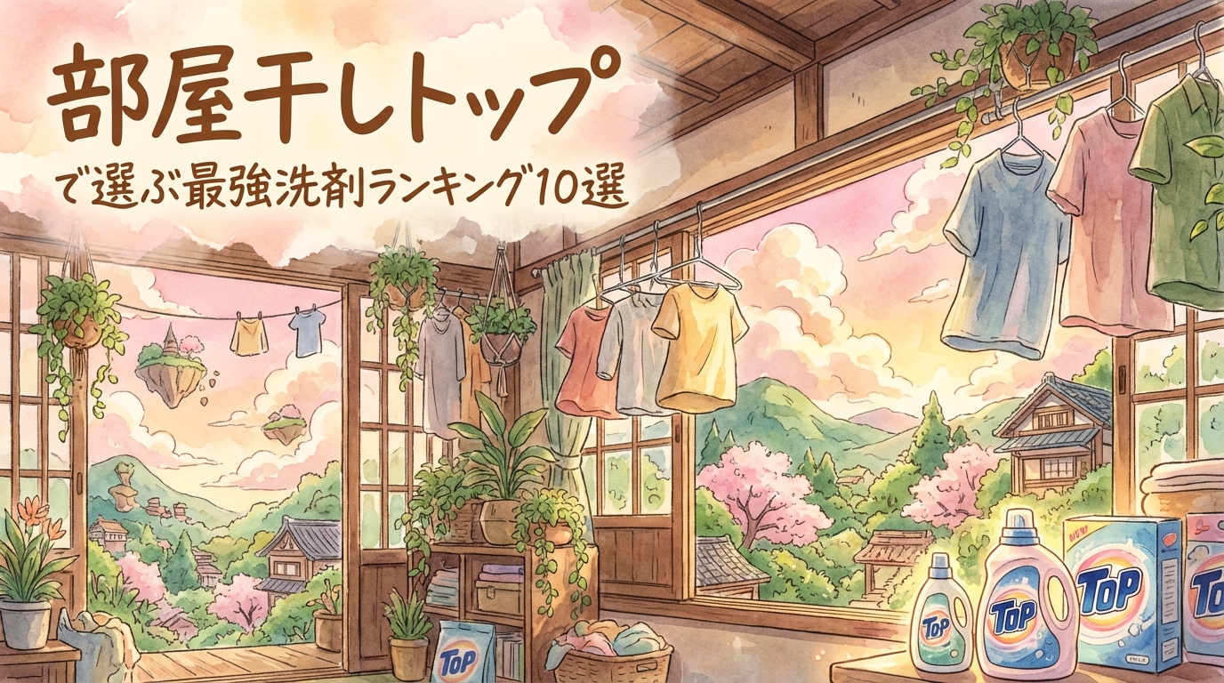 部屋干しトップで選ぶ最強洗剤ランキング10選
