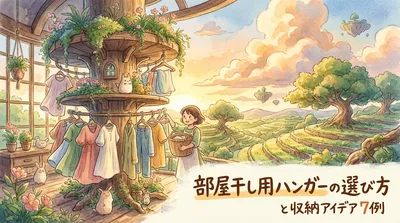 部屋干し用ハンガーの選び方と収納アイデア7例