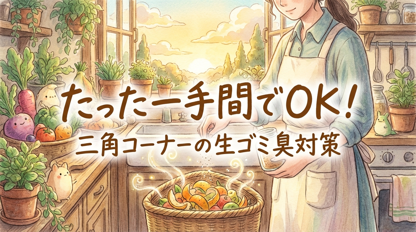 たった一手間でOK！三角コーナーの生ゴミ臭対策
