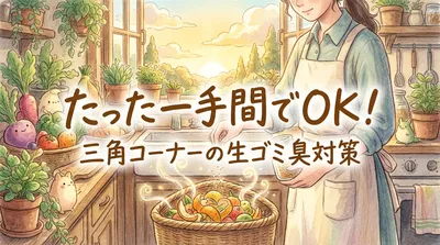 たった一手間でOK！三角コーナーの生ゴミ臭対策