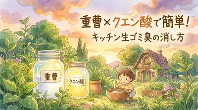 重曹×クエン酸で簡単！キッチン生ゴミ臭の消し方