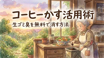 コーヒーかす活用術：生ゴミ臭を無料で消す方法