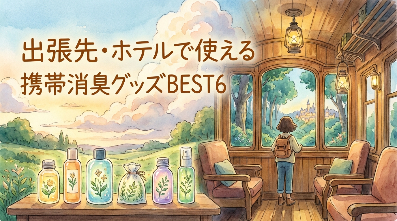 出張先・ホテルで使える携帯消臭グッズBEST6