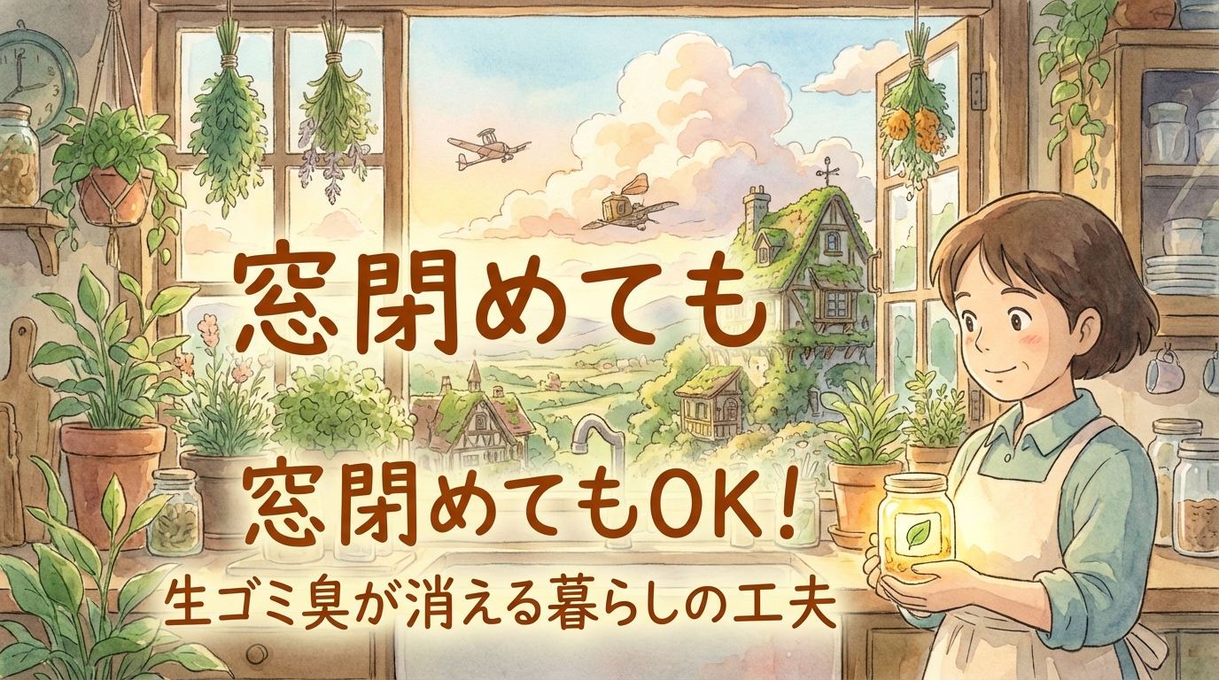 窓閉めてもOK！生ゴミ臭が消える暮らしの工夫