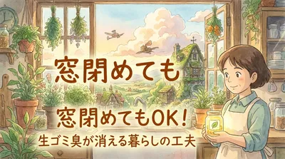 窓閉めてもOK！生ゴミ臭が消える暮らしの工夫