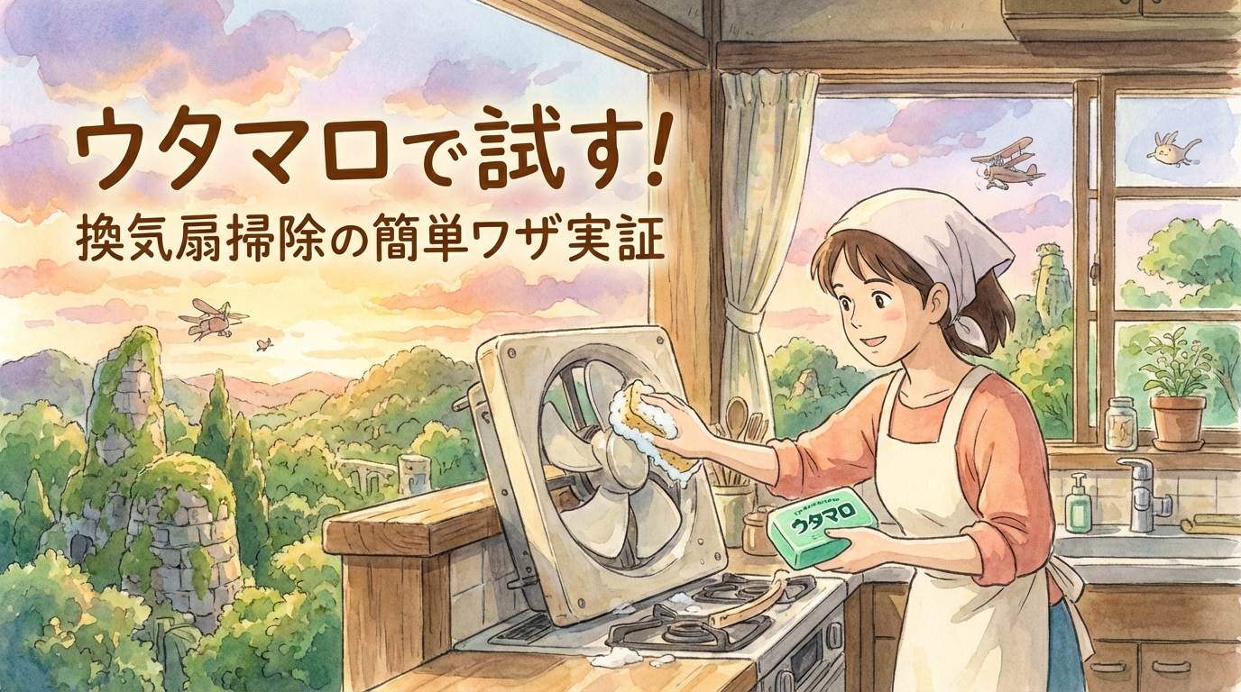 ウタマロで試す！換気扇掃除の簡単ワザ実証