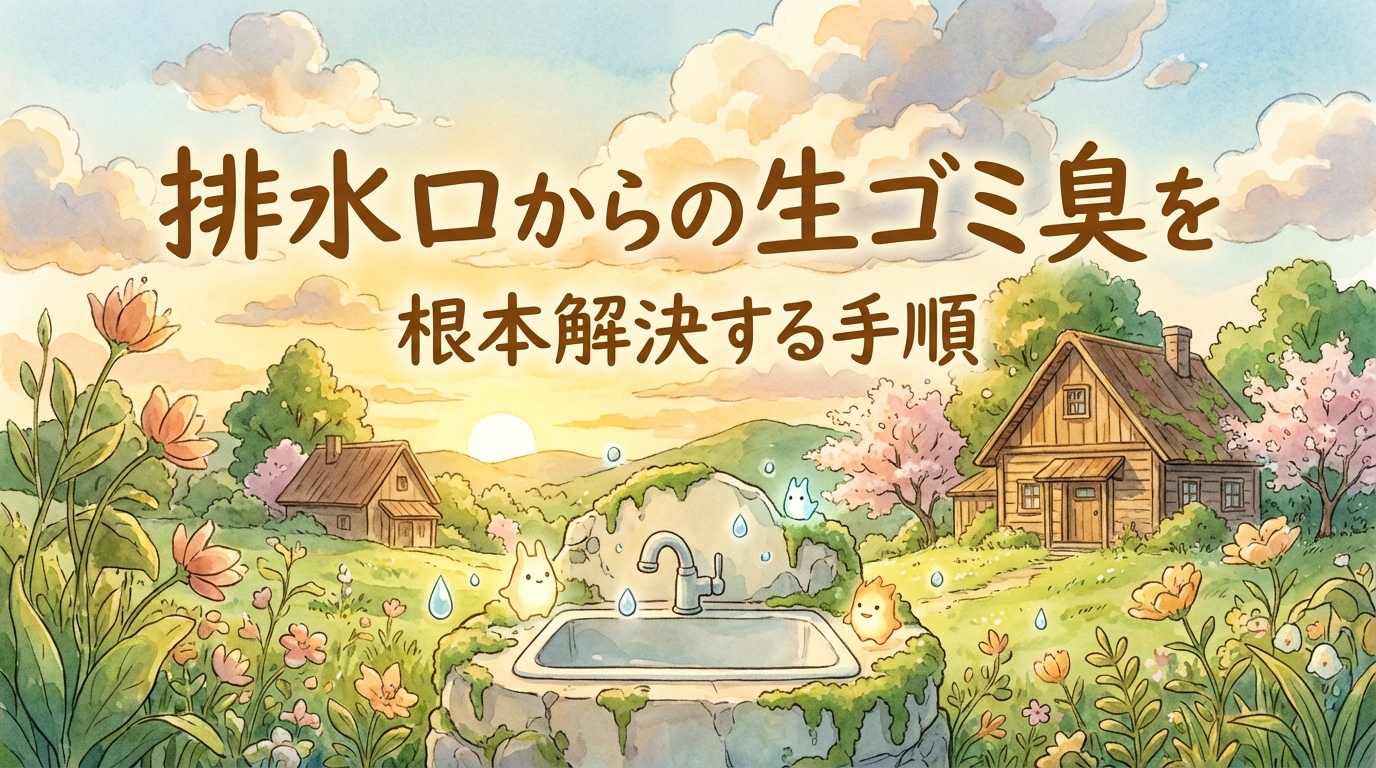 排水口からの生ゴミ臭を根本解決する手順