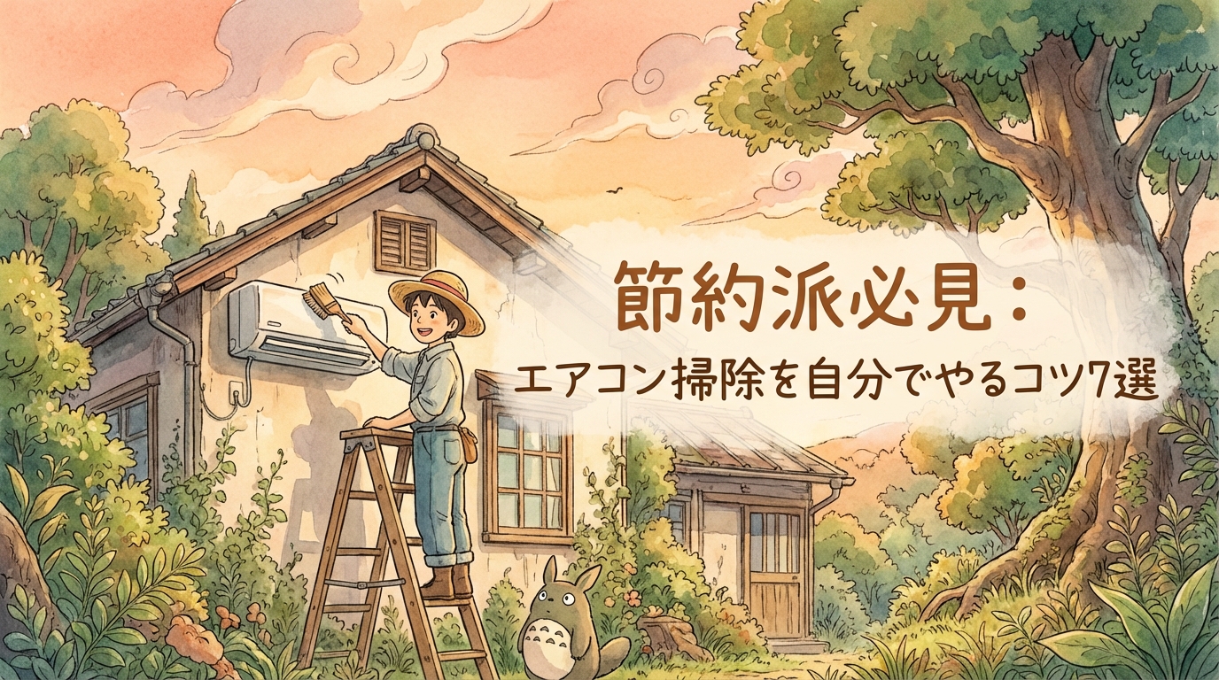 節約派必見：エアコン掃除を自分でやるコツ7選