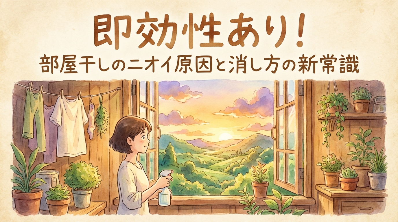 即効性あり！部屋干しのニオイ原因と消し方の新常識