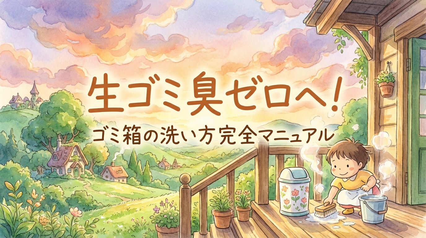 生ゴミ臭ゼロへ！ゴミ箱の洗い方完全マニュアル