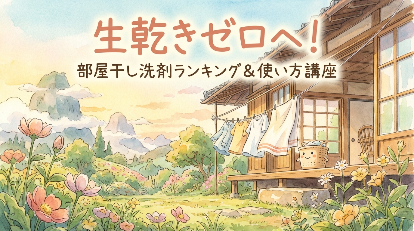 生乾きゼロへ！部屋干し洗剤ランキング＆使い方講座