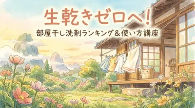 生乾きゼロへ！部屋干し洗剤ランキング＆使い方講座