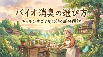 バイオ消臭の選び方：キッチン生ゴミ臭に効く成分解説
