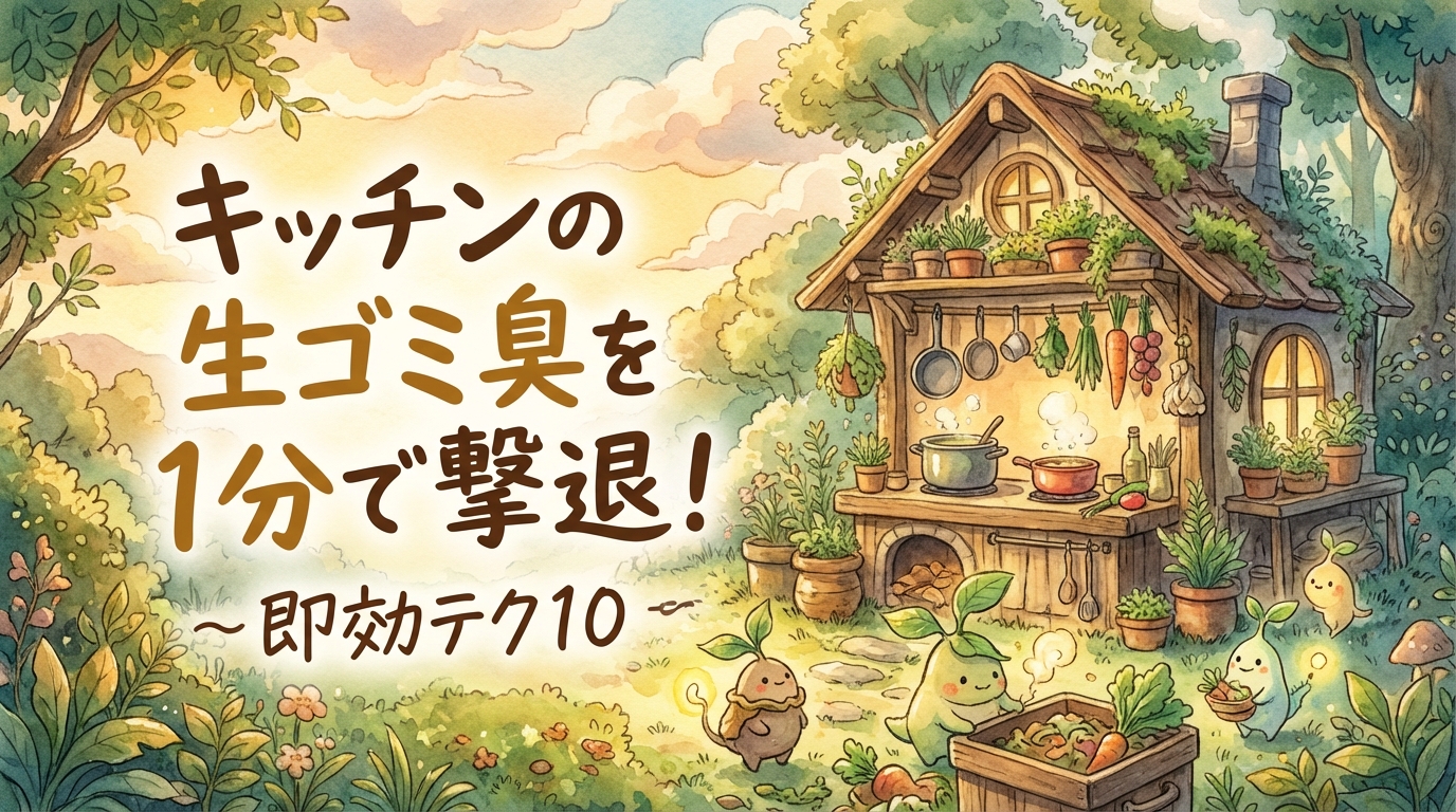キッチンの生ゴミ臭を1分で撃退！即効テク10