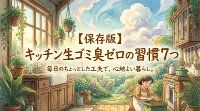 【保存版】キッチン生ゴミ臭ゼロの習慣7つ