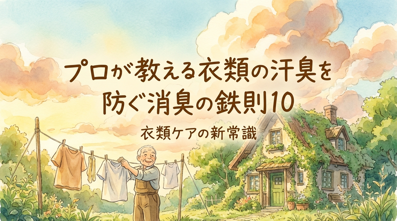 プロが教える衣類の汗臭を防ぐ消臭の鉄則10