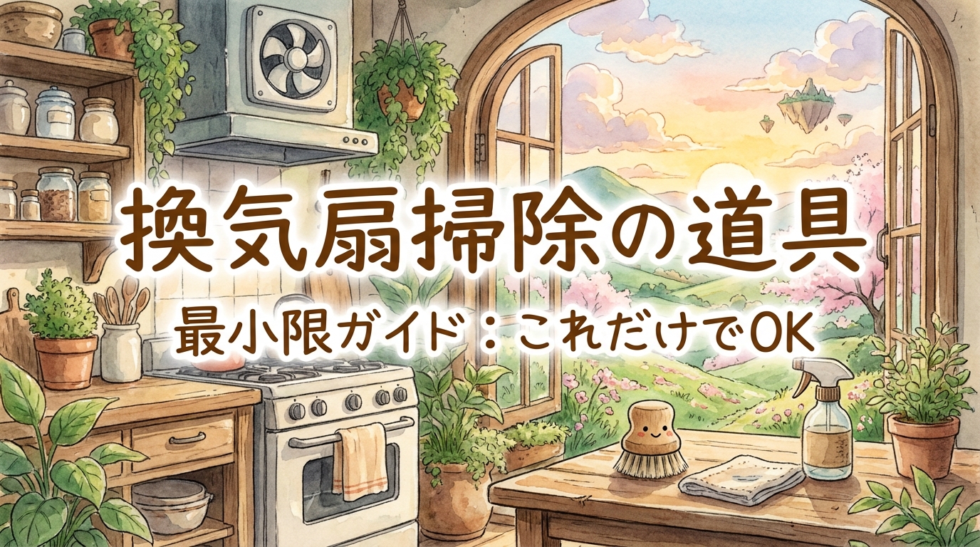 換気扇掃除の道具最小限ガイド：これだけでOK