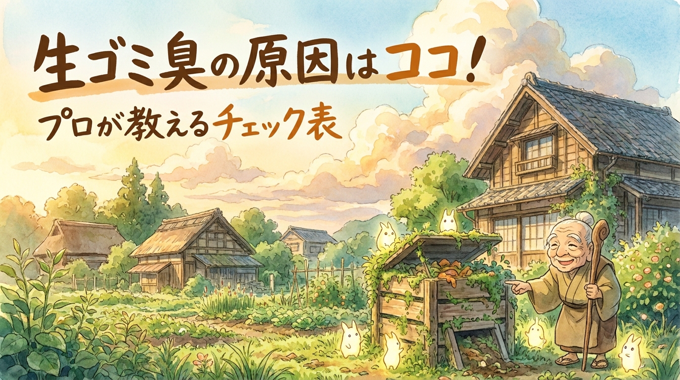 生ゴミ臭の原因はココ！プロが教えるチェック表