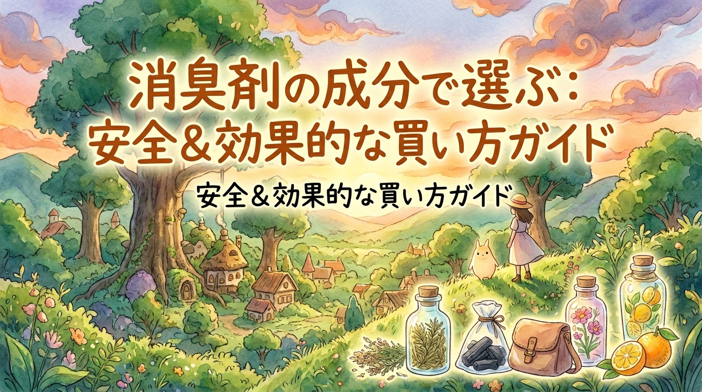 消臭剤の成分で選ぶ：安全＆効果的な買い方ガイド