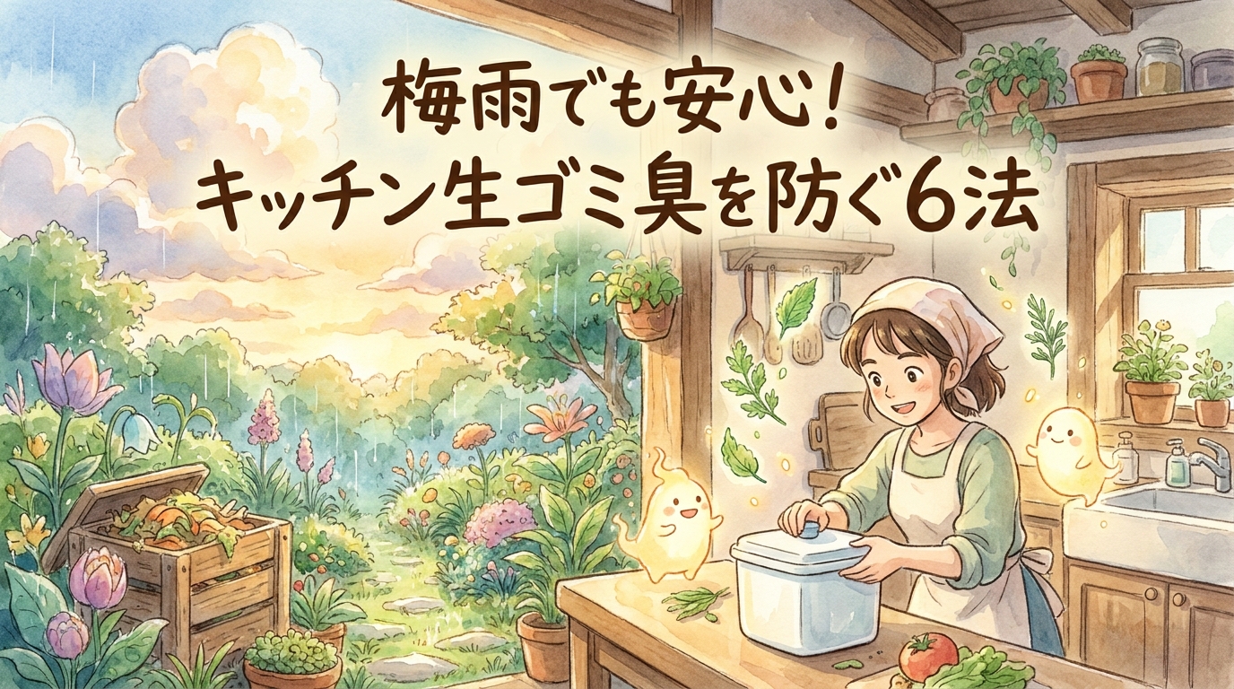 梅雨でも安心！キッチン生ゴミ臭を防ぐ6法
