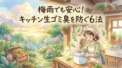 梅雨でも安心！キッチン生ゴミ臭を防ぐ6法