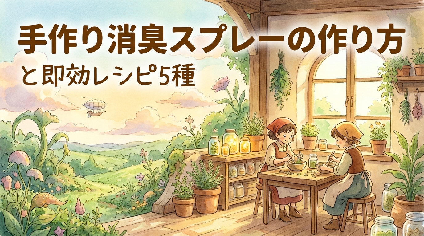 手作り消臭スプレーの作り方と即効レシピ5種