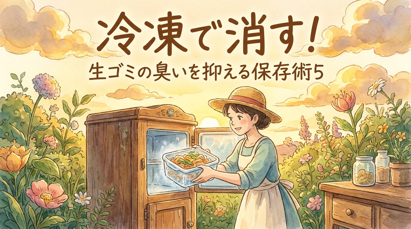 冷凍で消す!生ゴミの臭いを抑える保存術5