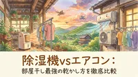 除湿機vsエアコン：部屋干し最強の乾かし方を徹底比較